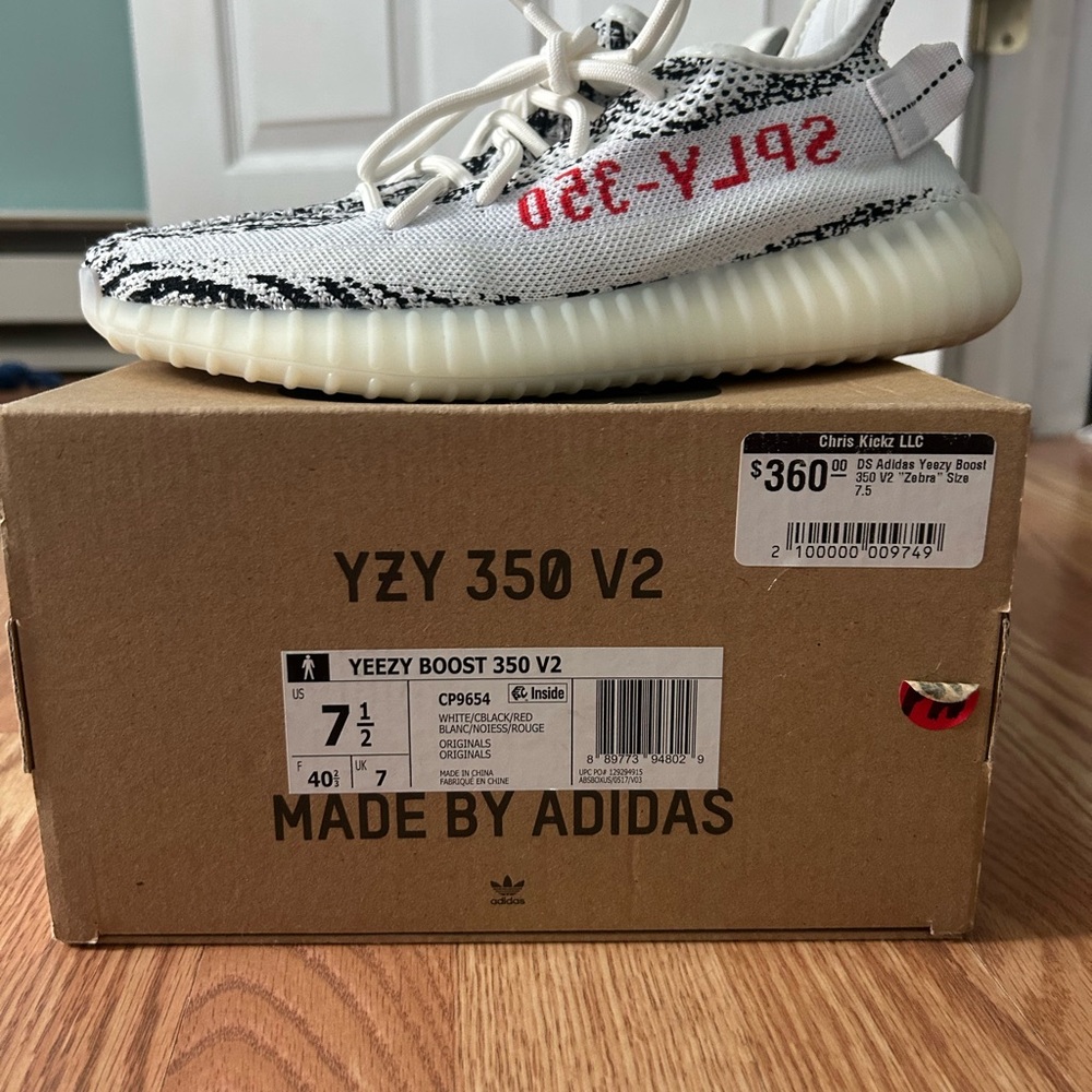 Adidas Yeezy Boost 350 V2 in Black and White